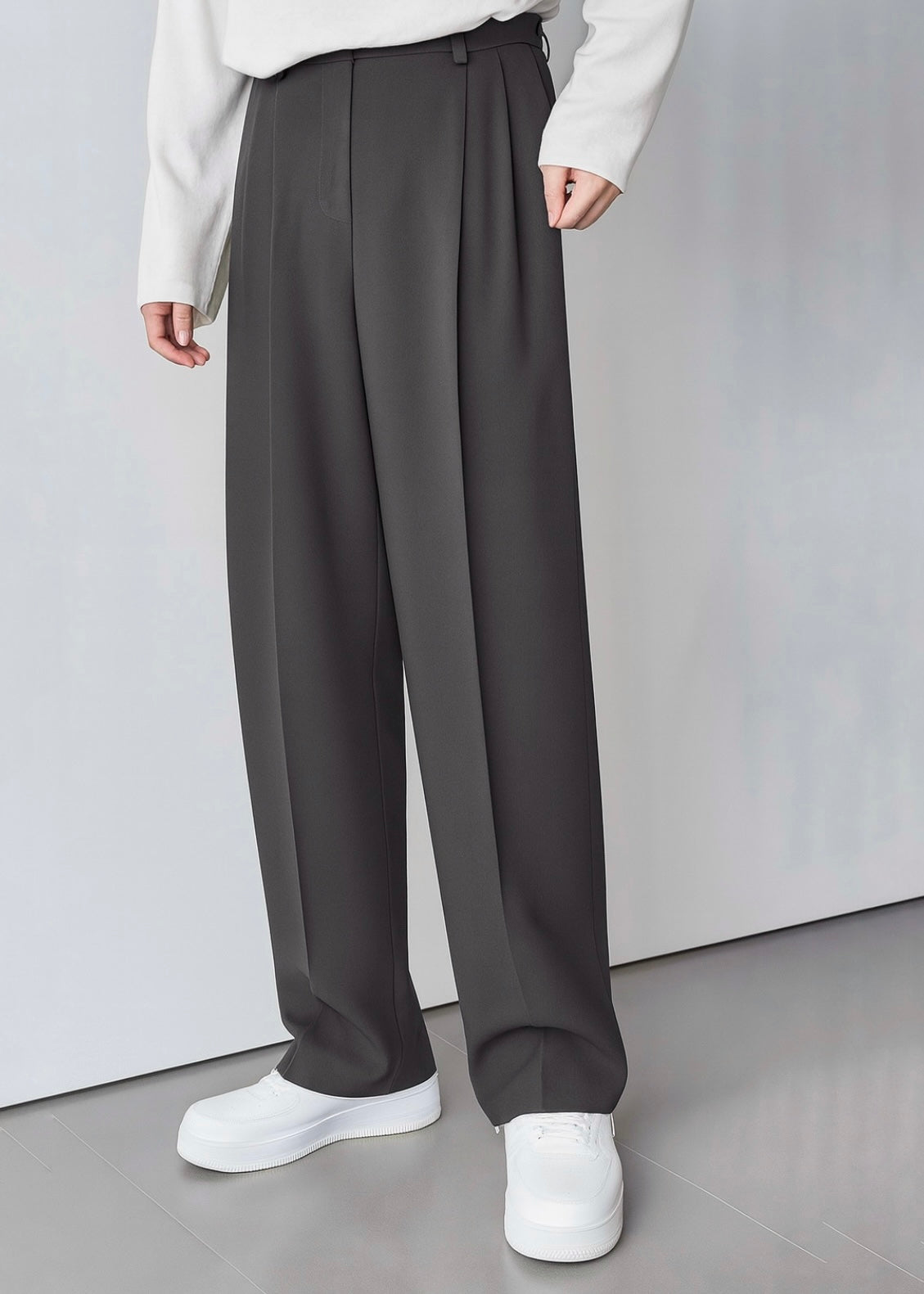 Charcoal Gray Korean Pant