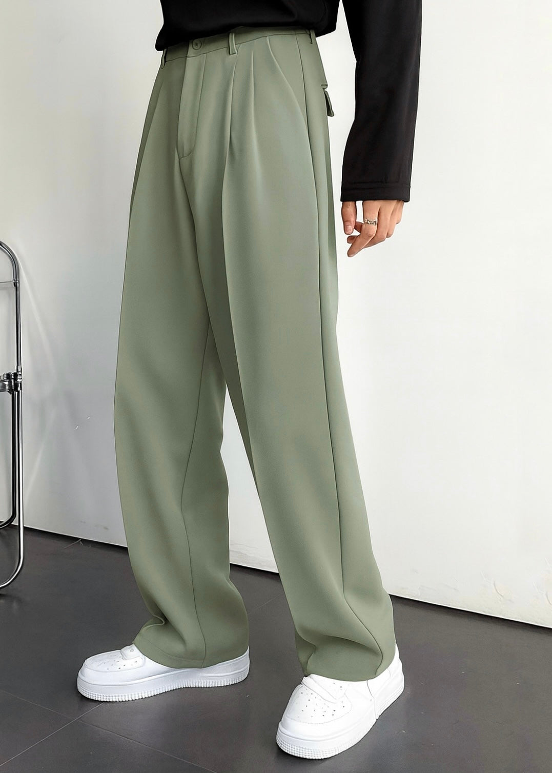 Pista Green Korean Pant