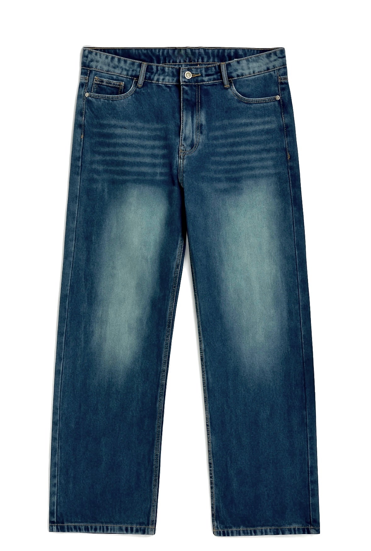 Fade Blue Straight Fit Denim
