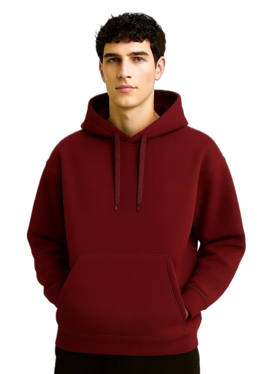 Maroon Red Premium Winter Hoodie