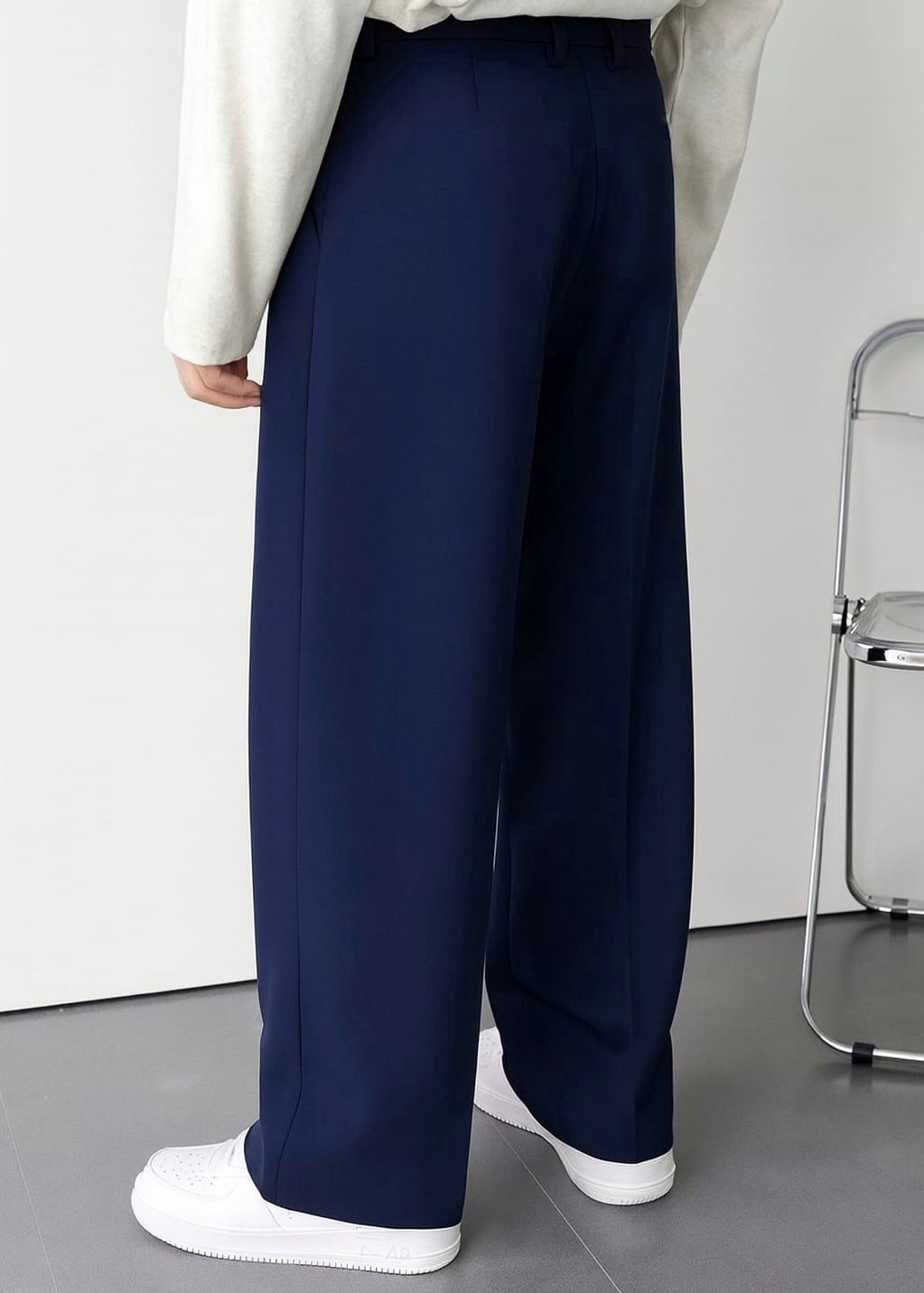 Navy Blue Korean Pant